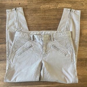GAP Skinny Mini Khakis-light grey